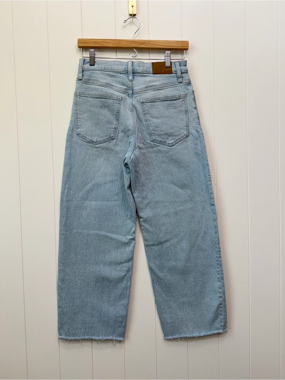 Madewell The Perfect Vintage Wide Leg Crop Jeans High Rise Women’s Size 27 - Picture 2 of 15